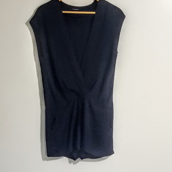 Other - Olivaceous Deep Plunging Open Back Romper